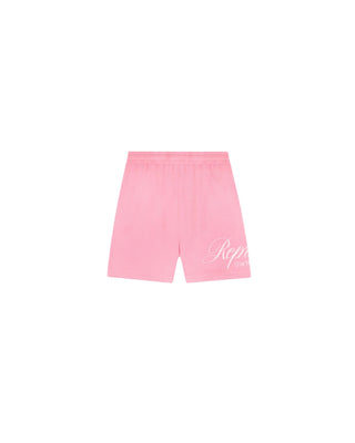 Owners Club Script Mesh Short - Pink