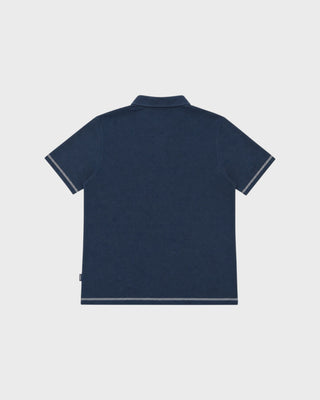 FAIRWAY OVERDYED POLO BLUEBERRY