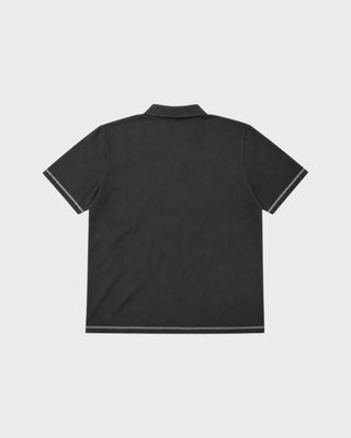 FAIRWAY OVERDYED POLO BLACK