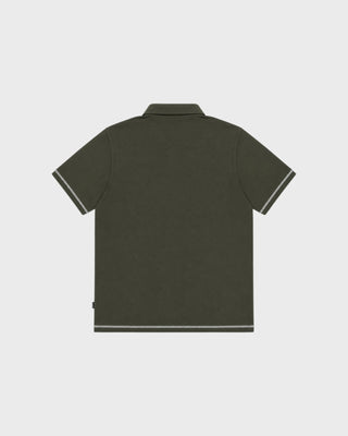 FAIRWAY OVERDYED POLO RIFLE GREEN