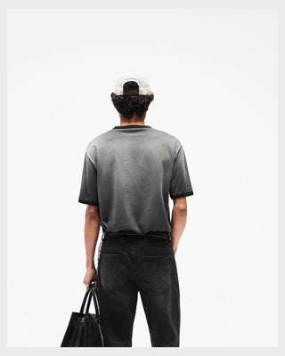 Represent Ringer T-Shirt Stained Black