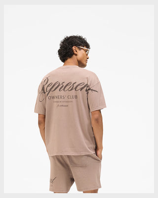 Represent Owners Club Script T-Shirt Truffle