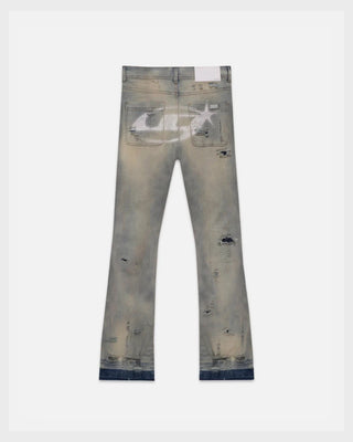 Act 1 UG Star Ripped Flare Jean Light Blue