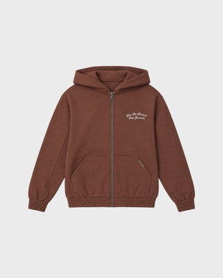 HURON ZIP HOODIE MOCHA