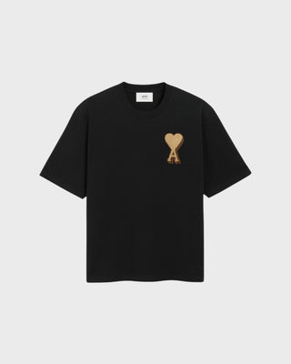Ami De Coeur Heavy Patch T-shirt - Black