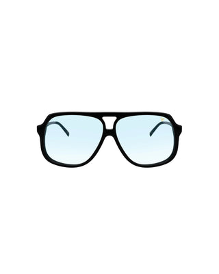 King size Black Acetate - Black/Sky Blue