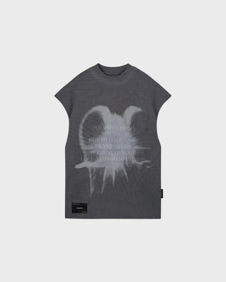 The One 111 Angel Sleeveless T-shirt - Vintage Gray