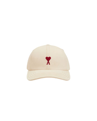 Ami De Coeur Embroidery Cap - White Cream