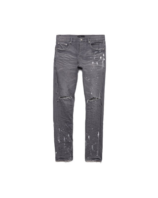 Worn Grey Knee Slit - Grey