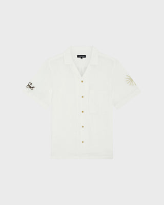 Alves Sol Embroidered Linen - White