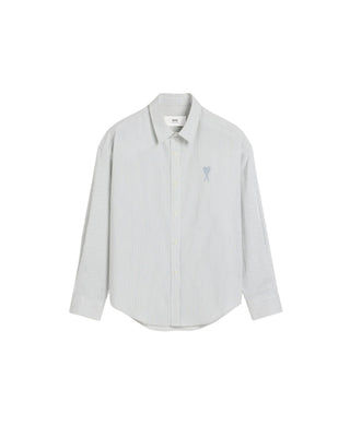 Button Down ADC Shirt Striped - Loden/White Cream