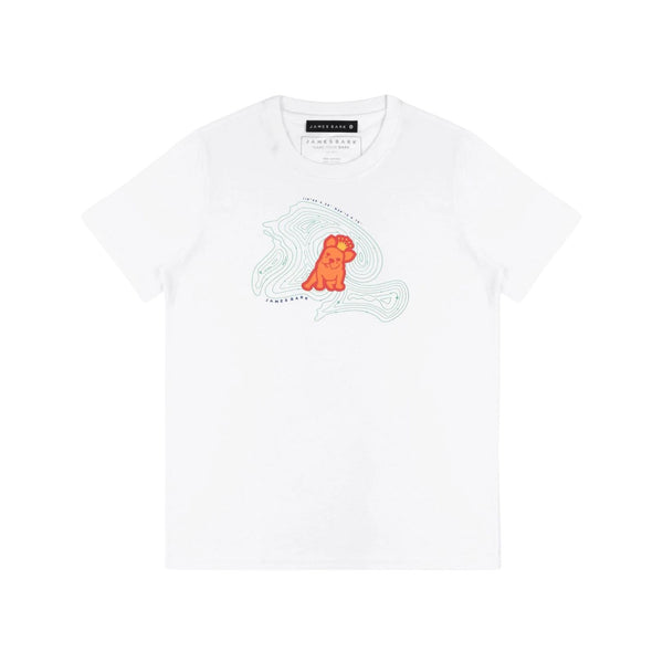 Mens Coordinates Graphic Tee - White