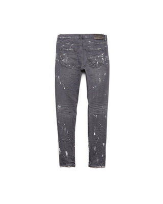 Worn Grey Knee Slit - Grey