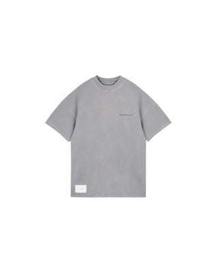 LINE LOGO T-SHIRT - WASHED GRAY