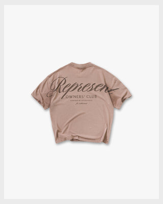 Represent Owners Club Script T-Shirt Truffle