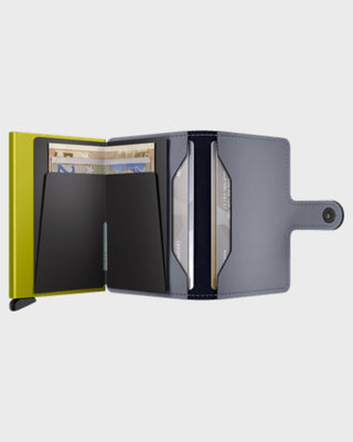 Miniwallet Matte Grey & Lime Grey & Lime