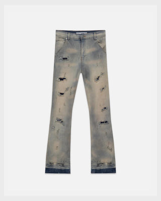 Act 1 UG Star Ripped Flare Jean Light Blue