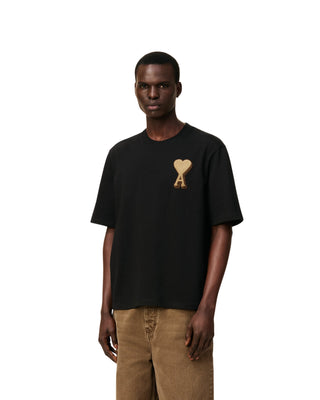 Ami De Coeur Heavy Patch T-shirt - Black