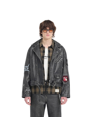 Metallica Leather Jacket - Black