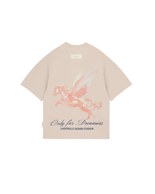 Dreamers Pegasus Boxy Fit T-shirt - Cream