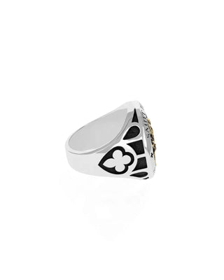 Saint Michael Ring w/ Gold Alloy