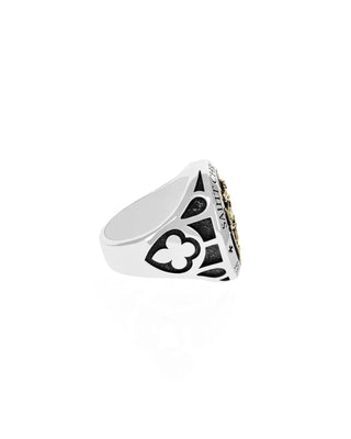 Saint Chiristopher Ring w/ Gold Alloy