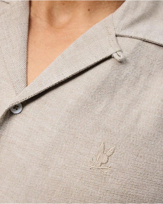 Windcrest Linen Blend Short Sleeve Shirt - Solid Crockery
