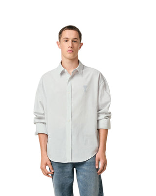 Button Down ADC Shirt Striped - Loden/White Cream
