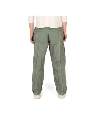 Pleated Pant - Sage/Cream
