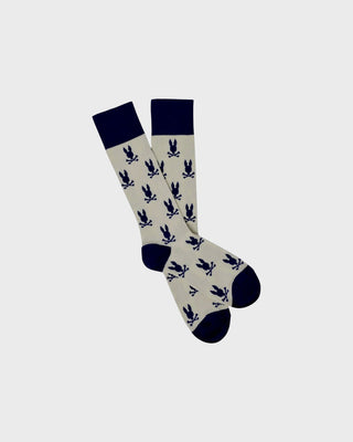 All Over Bunny Dress Sock - Ecru