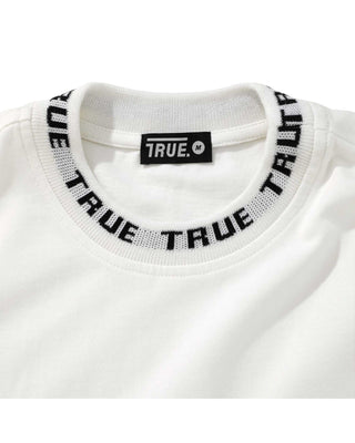 T-Shirt Oversized Knit Collar Ivory
