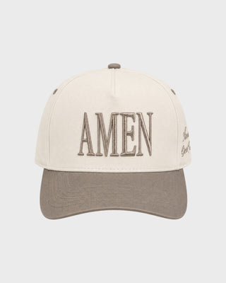 AMEN TRUCKER HAT - BEIGE