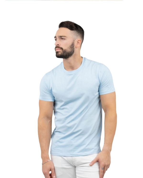 Zafiro Classic T-shirt Crew Neck - Aqua