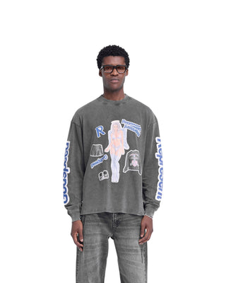 Question Your Innocence Long Sleeve T-Shirt - Vintage Grey