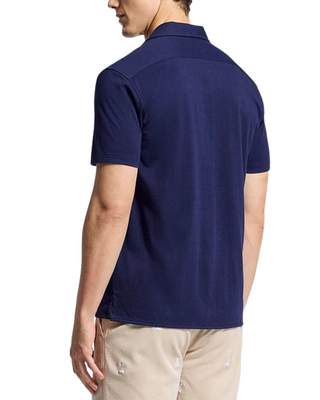 Desert Keller Camp Collar Short Sleeve Shirt - Evening blue