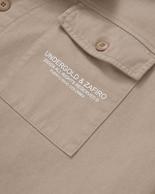 Riviera Heavyweight Short Sleeve Shirt - Cream