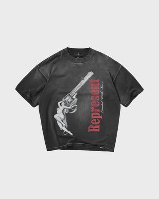Loaded With Love T-Shirt - Stained Black