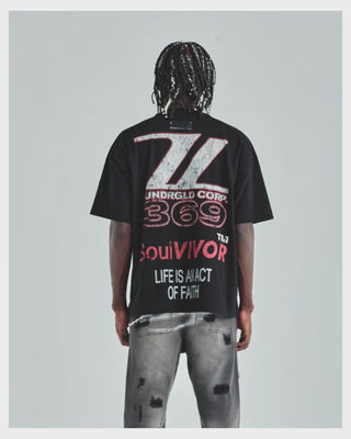 Act 1 Racer Tshirt Black