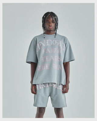 Act 1 Faith Boxy Fit Tshirt Light Gray