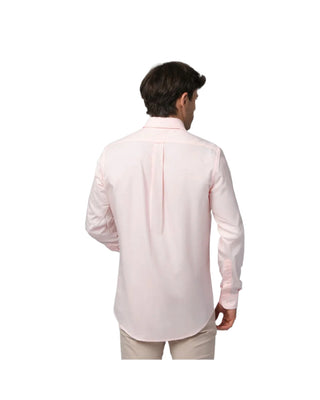 Mens Poplin Button Down Shirt - Pink A11
