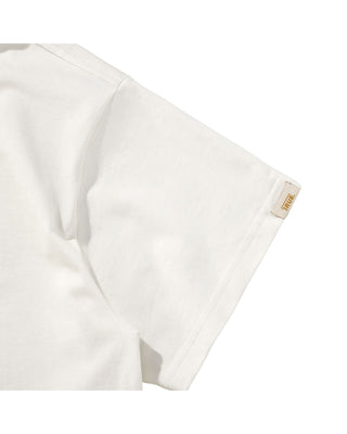 T-Shirt Oversized Knit Collar Ivory