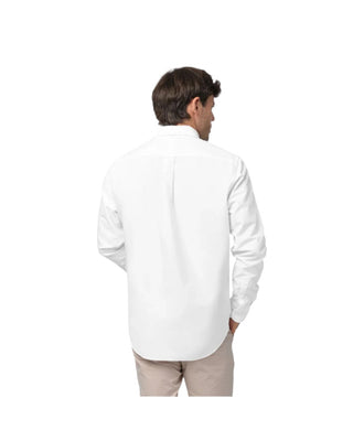 Mens Poplin Button Down Shirt - White A11