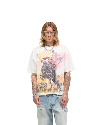 Iron Maiden Steed T-shirt - Flat White