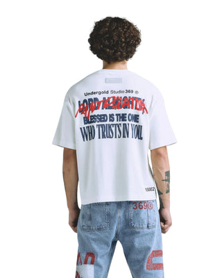 Gratia Plena Pantocrator Boxy Fit T-shirt - White