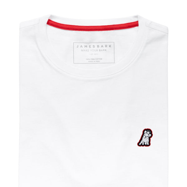 Mens Crew Neck Jersey T-shirt - White S01