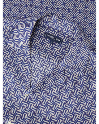 Roberto Silk Shirt SS Angra Trelica - Dusk