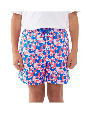 Kid's Geometric Print Swim Trunk - Multicolor