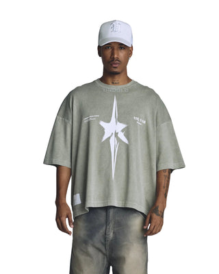The One Star Boxy Fit T-shirt - Vintage Green