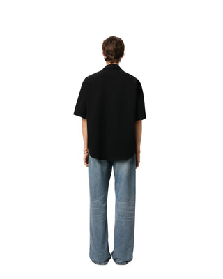 Camp Collar Sleeve - Black Noir