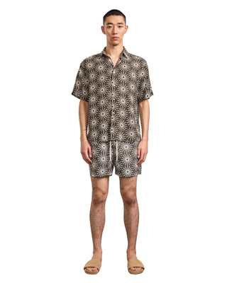 Rio Swim Short Sol Printed - Sweawood & Ivory